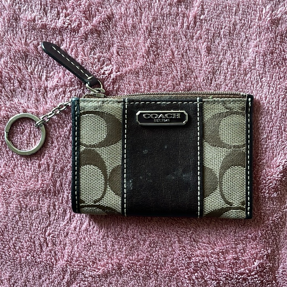 Coach small wallet brown